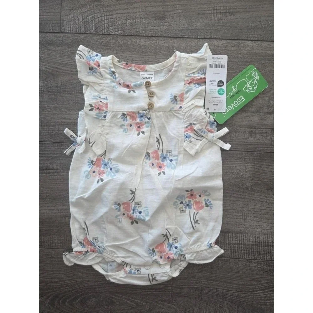 Carter's baby girl romper 6‎ mos